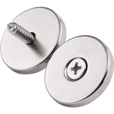1 Adet 25x10/5x5,5 Mm Neodyum Mıknatıs Havşa Delikli Magnet Vida Atılabilir N35 Nikel Paslanmaz