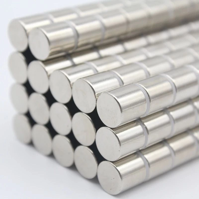 1 Adet 4x4 Mm Yuvarlak Neodyum Mıknatıs N35 Güçlü Magnet Nikel Kaplama