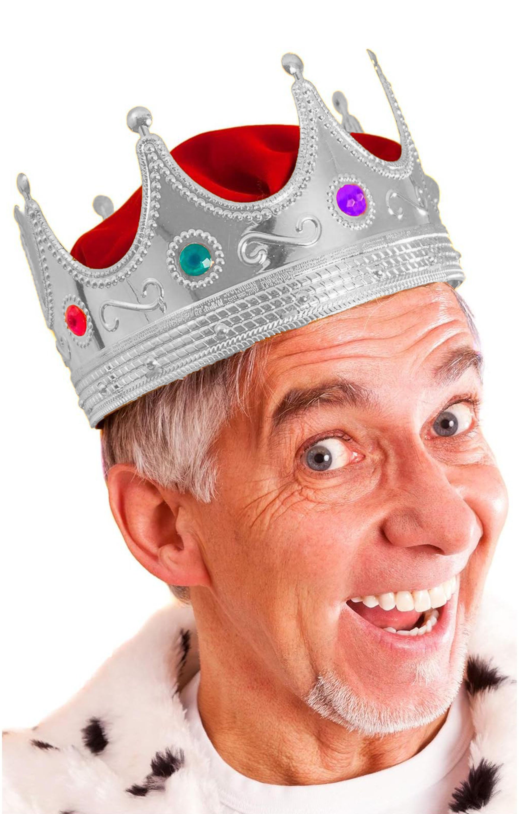 Серебряная тиара для взрослых и детей, 60 см (4620)