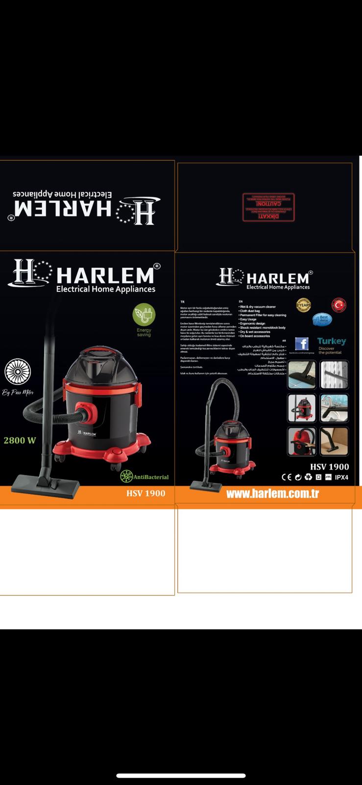 Harlem Hsv-1900 Beta Kuru Süpürge 2800W (4620)