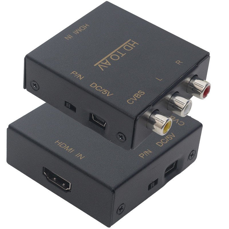HDMI TO RCA AV ÇEVİRİCİ ADAPTÖR METAL KASA