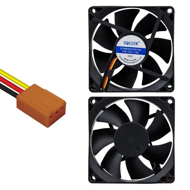 IC-216 Fırçasız DC Fan 80X80X25mm 12 Volt 3 Pin