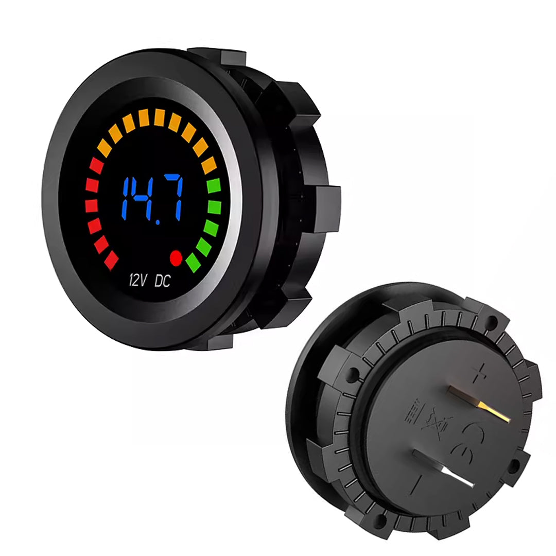 Вольтметр Ic-230e панельного типа 28 мм 6-18 В 