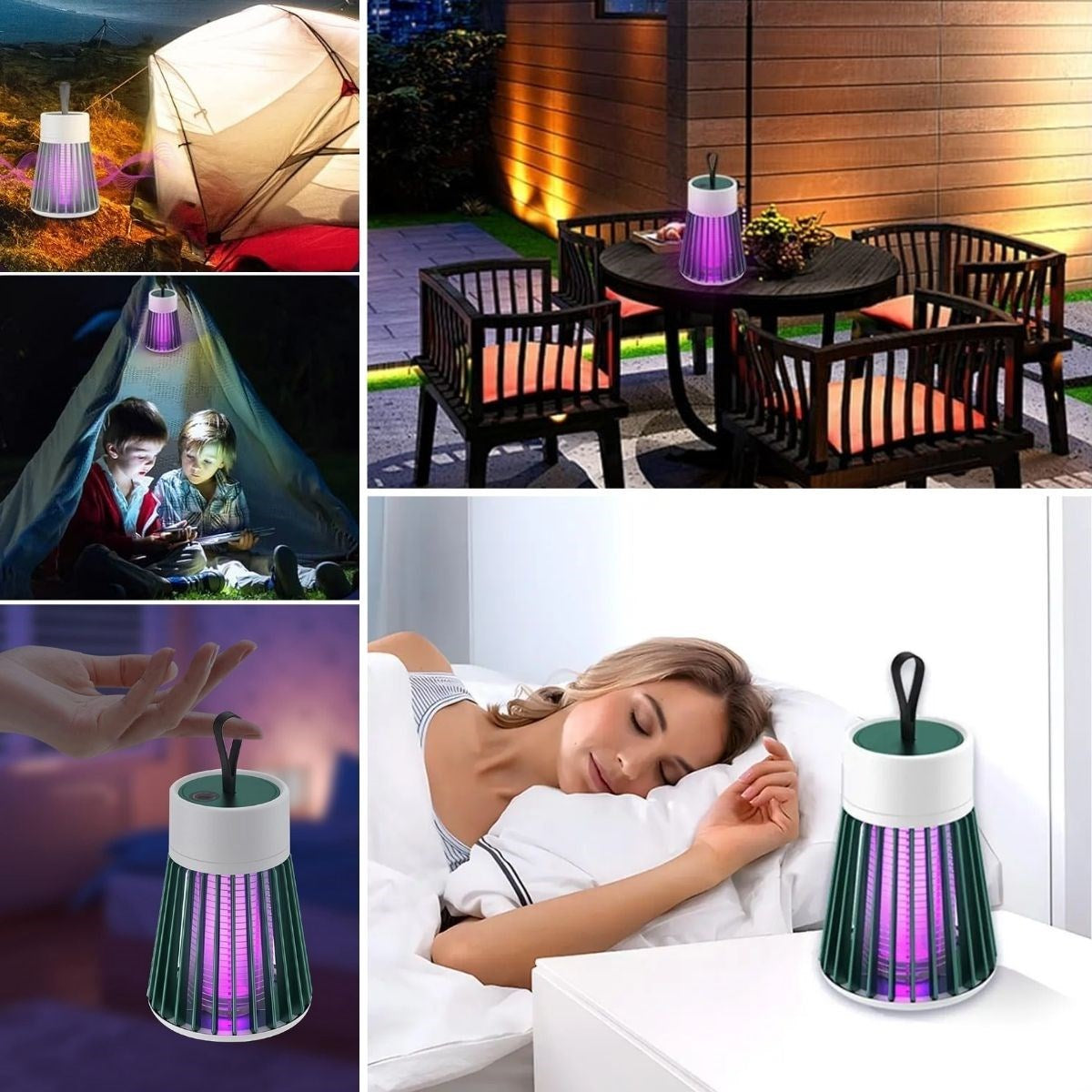 İç ve Dış Mekanlar İçin Şarjlı Sinek Öldürücü Sivrisinek Kovucu,UV Işıklı Sineksavar Taşınabilir Ge