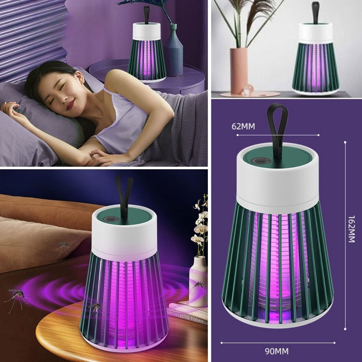 İç ve Dış Mekanlar İçin Şarjlı Sinek Öldürücü Sivrisinek Kovucu,UV Işıklı Sineksavar Taşınabilir Ge
