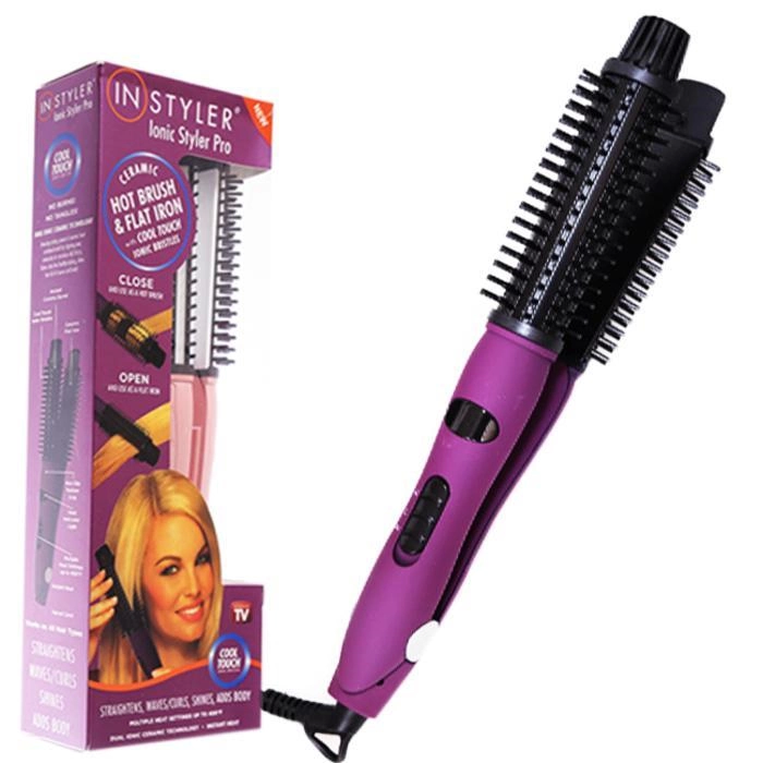 Instyler Ionic Styler — щипцы для завивки волос с ионизацией и расческа-выпрямитель