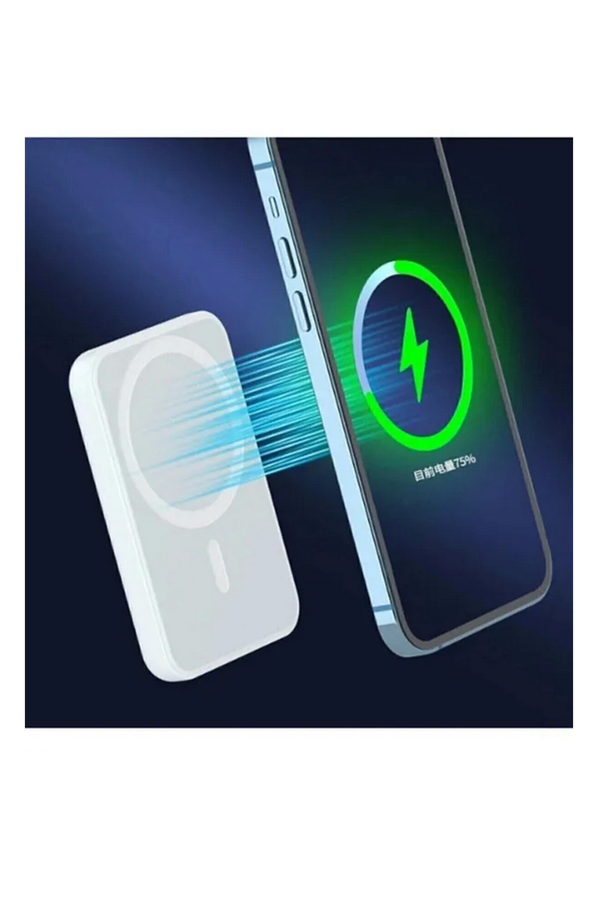 Iphone Uyumlu 5000 Mah Wireless Magsafe Batarya-kablosuz Şarj Powerbank