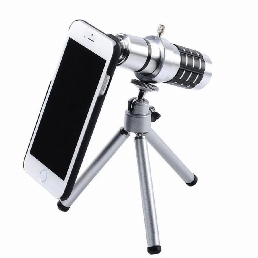 İPhone5,5S,İ̇Phone4.4S Için Alüminyum 14X Optik Zoom Yakından Görüntü Çekme Dürbün