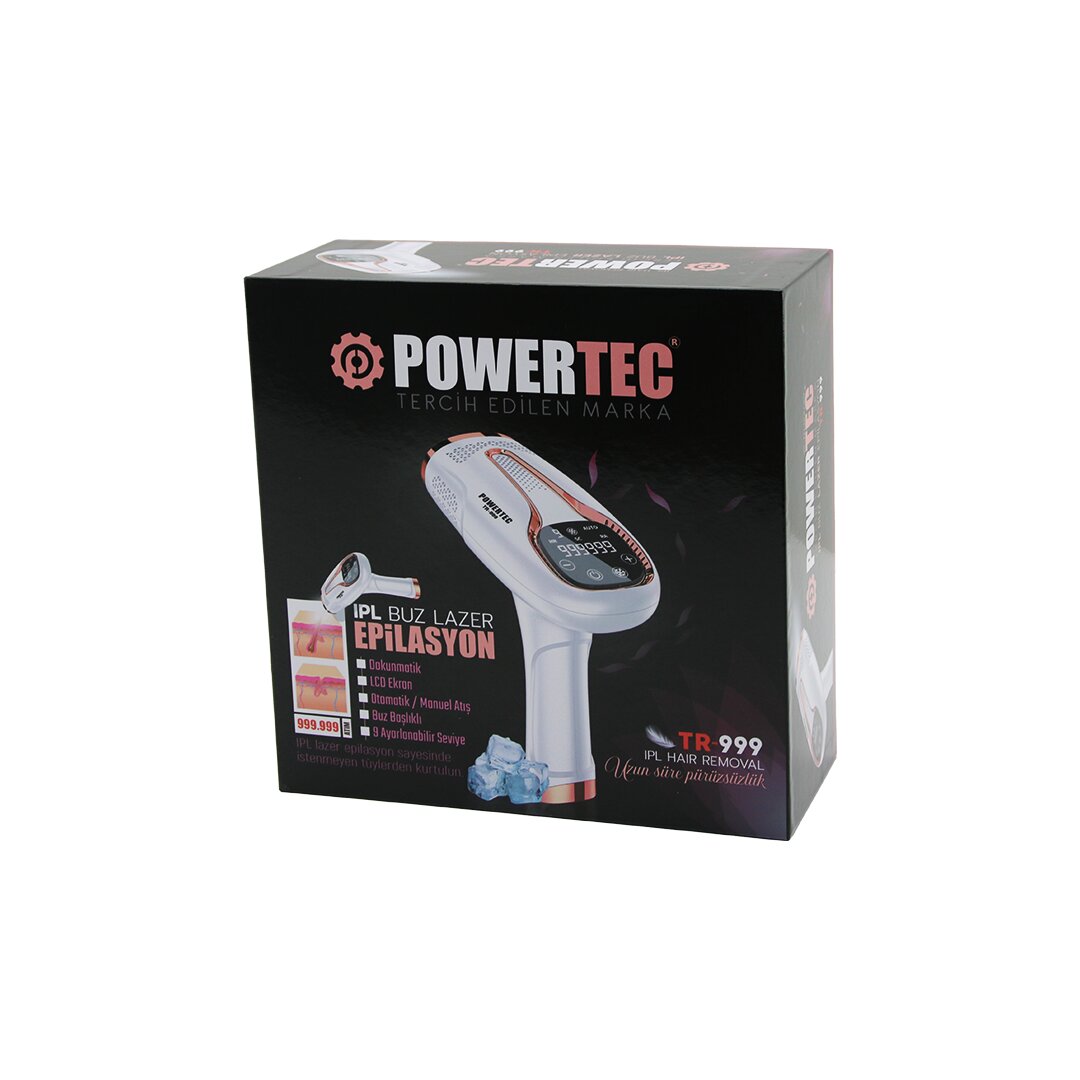 IPL BUZ LAZER EPİLASYON CİHAZI FİŞLİ ŞARJLI DOKUNMATİK LCD EKRAN3 6W 9-SEVİYE AYARI OTOMATİK - MANU