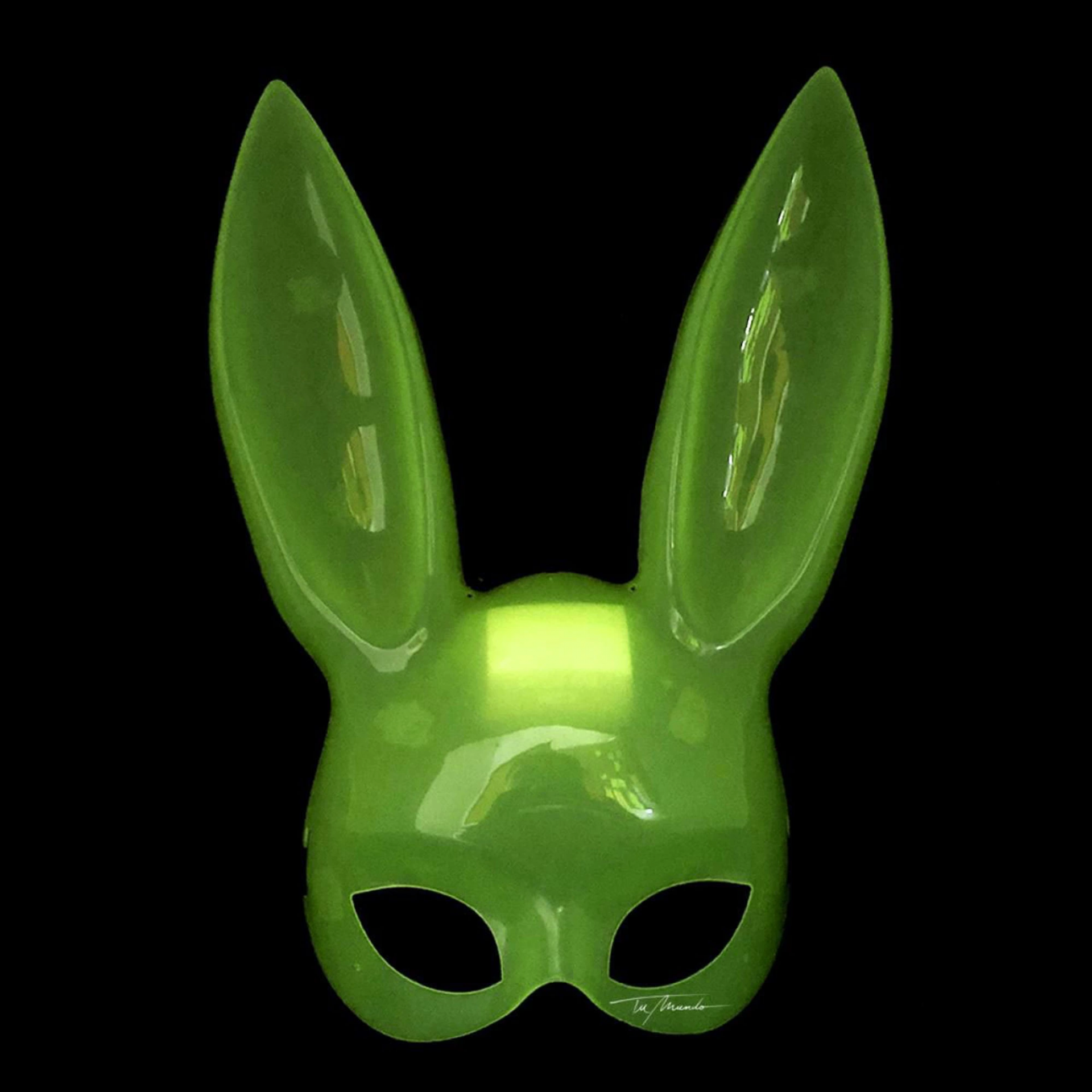 Karanlıkta Parlayan Fosforlu Tavşan Maskesi – Glow Bunny Masquerade Maske
