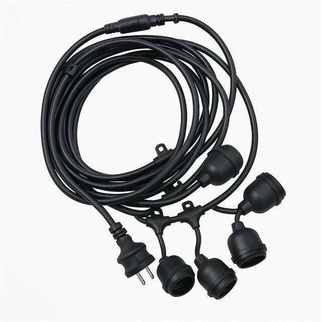 KB00001 5&amp;apos;li E27 Duy Sıralı 5 Metre Lamba Kablosu