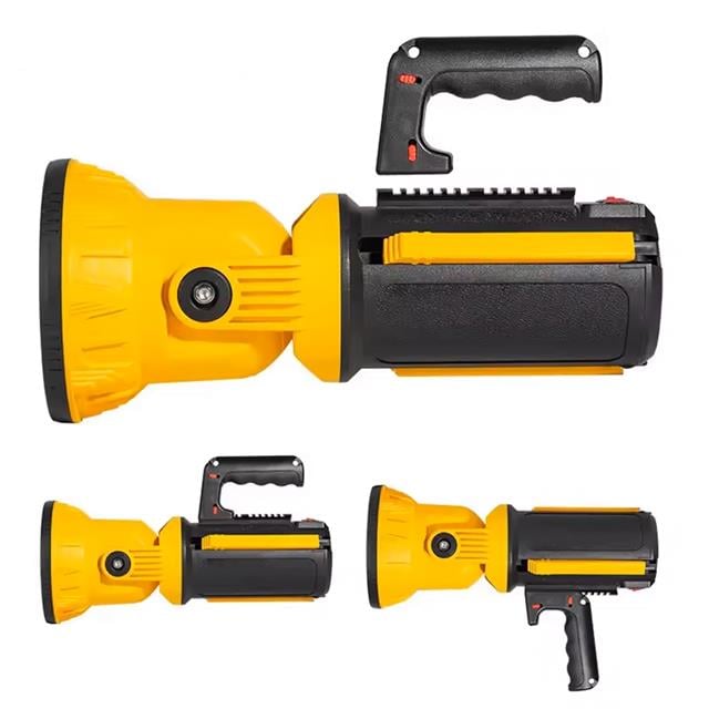 Kırmızı Mavi Çakarlı COB Ledli Şarjlı Kamp El Feneri Işıldak MX-W5164-3