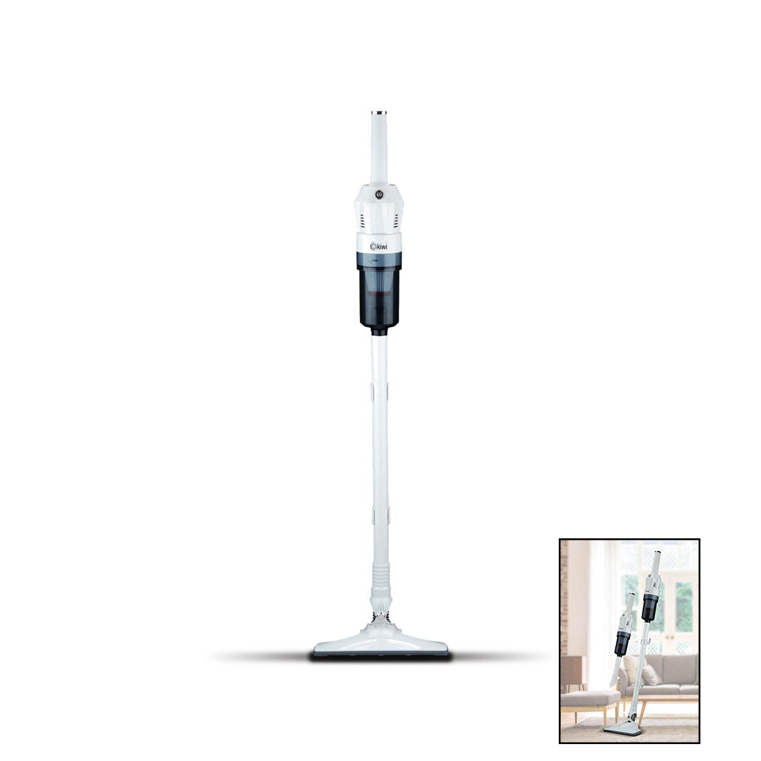 Kiwi Kvc-4108 Beyaz Dikey Elektrikli Süpürge Hepa Filtre  400W - 15Kpa Emiş Gücü - 5Mt Kablo (4620)