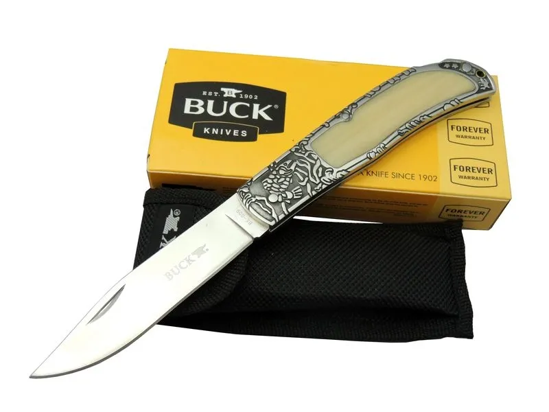 Knives Bk-009wy Kamp Çakı 23 Cm - Sedef Ampampamp Metal Saplı, Kılıflı, Kutulu