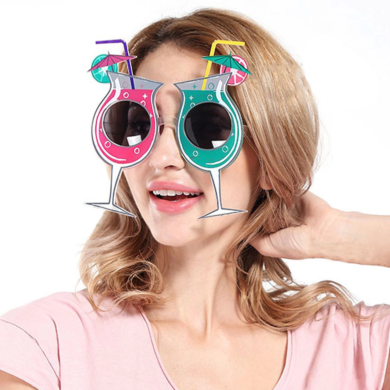 Kokteyl Temalı Hawaii Yaz Partisi Gözlüğü 15x16 Cm