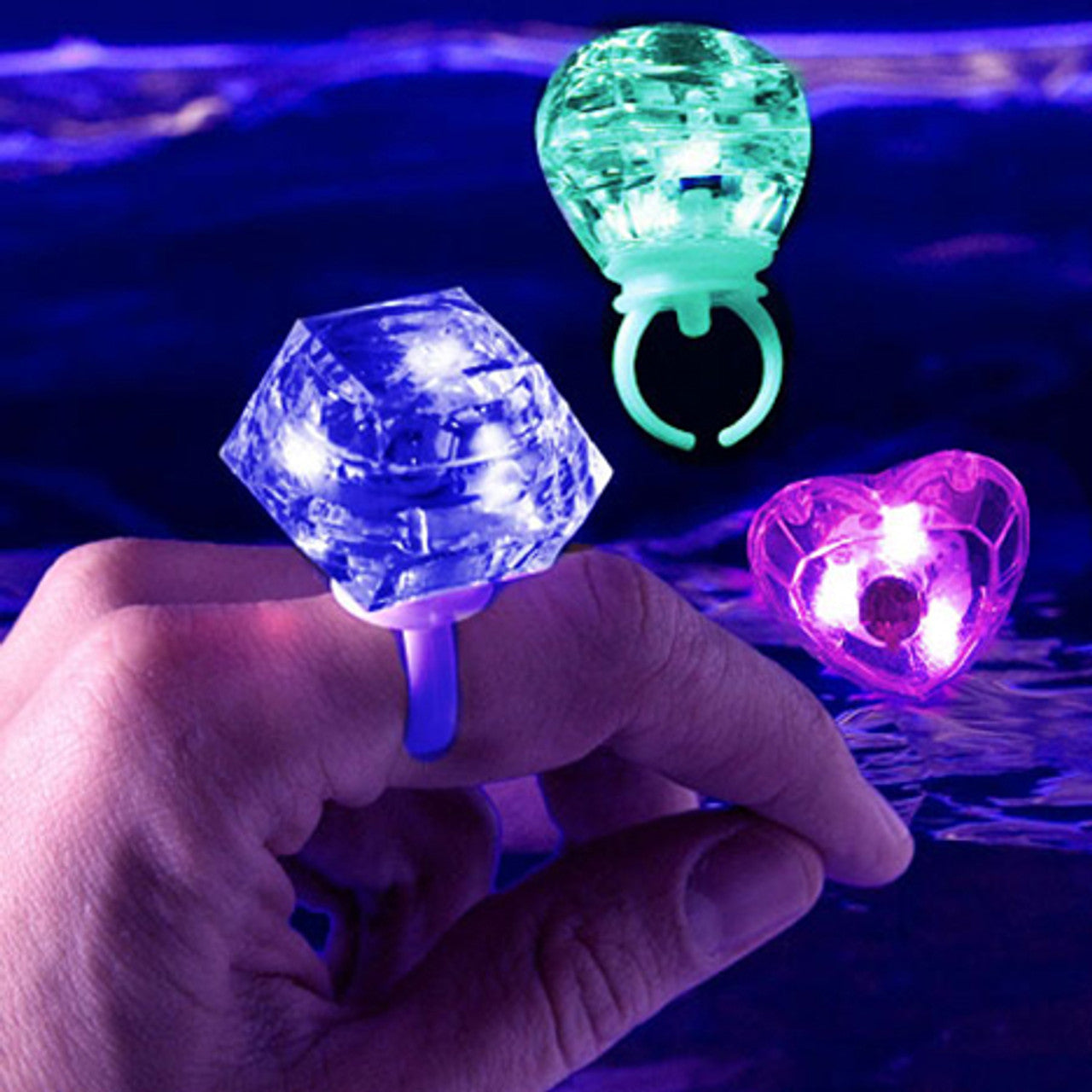Светодиодная лампа Crystal Design, 3 режима, фиолетовое кольцо, 3,5 х 5 см