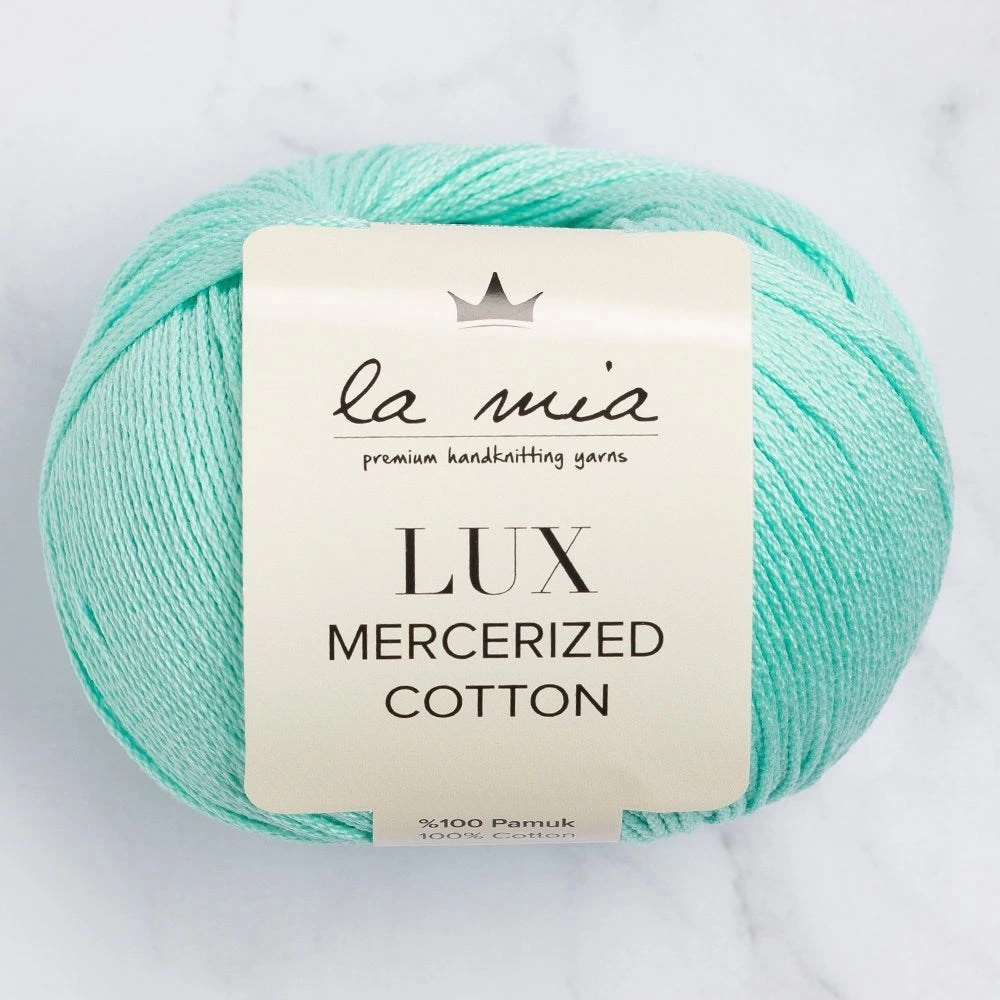 La Mia Lux Mercerized Cotton Su Yeşili El Örgü İpi - 137 - 33750
