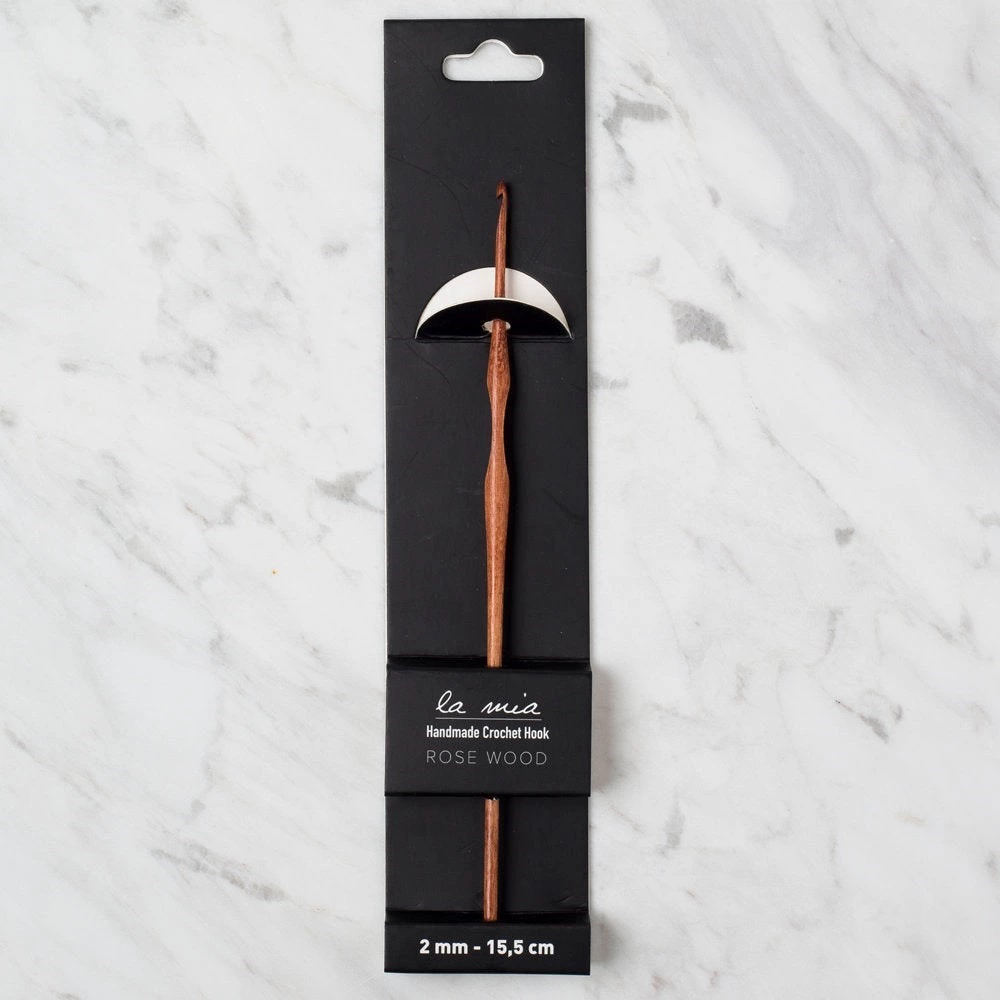 La Mia Rosewood 2 mm 15.5 cm Ahşap Yün Tığ