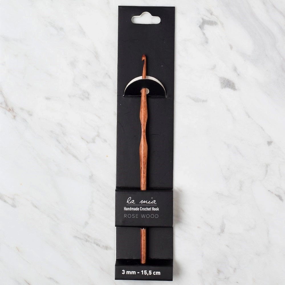 La Mia Rosewood 3 mm 15.5 cm Ahşap Yün Tığ
