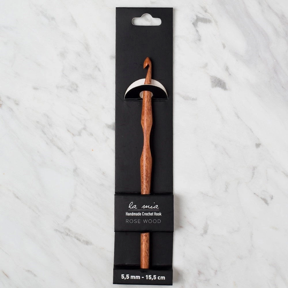 La Mia Rosewood 5.5 mm 15.5 cm Ahşap Yün Tığ
