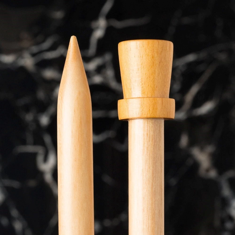 La Mia Whitewood 12 mm 36 cm Ahşap Örgü Şişi