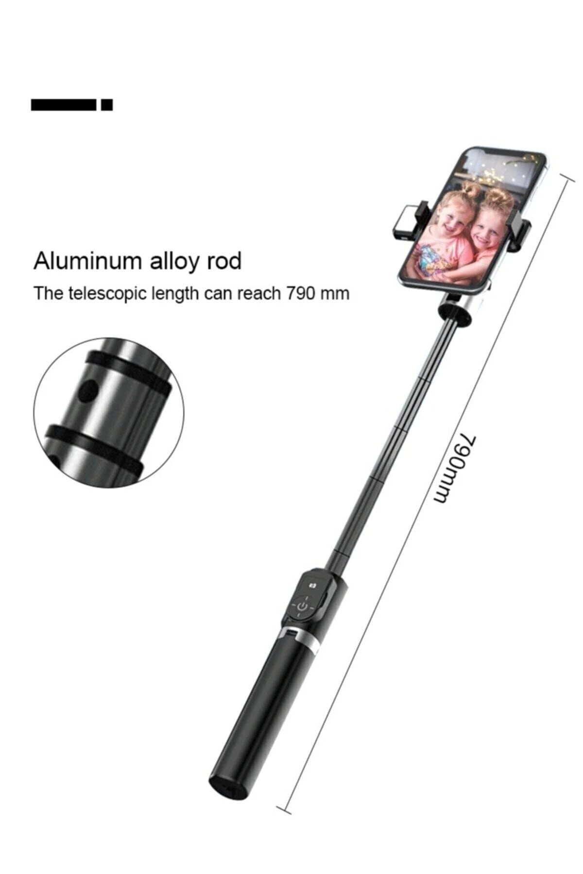 Led Işıklı Selfie Çubuğu Bluetooth Kumandalı Kablosuz Tripot Selfie Monopod Selfie Stick