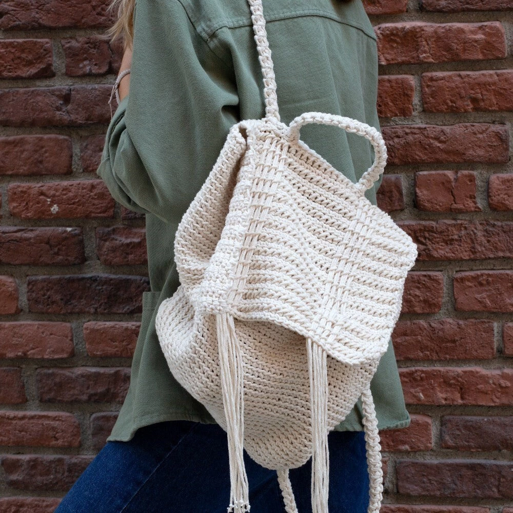 Loren Cotton Macrame Beyaz - R001 - 34366