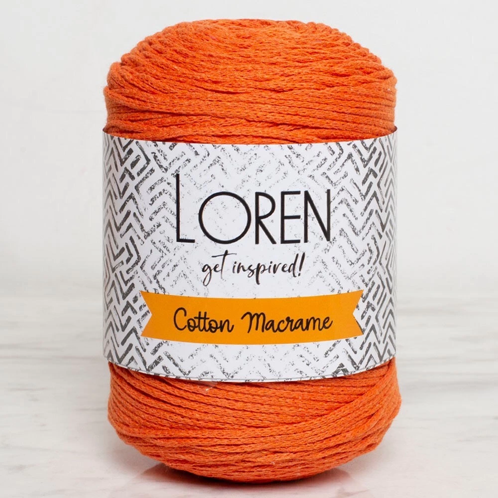 Loren Cotton Macrame Turuncu - R096 - 34370