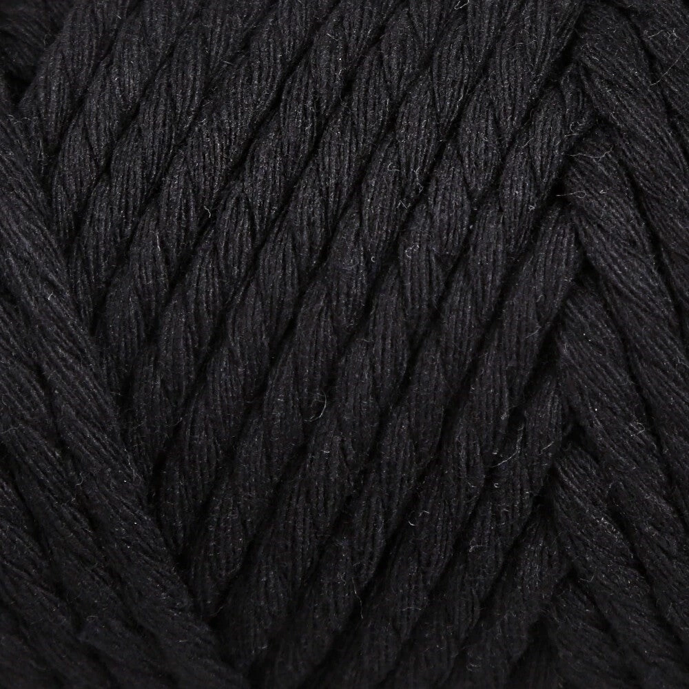 Loren Decor 3 Büküm Makrome İpi Siyah - L006