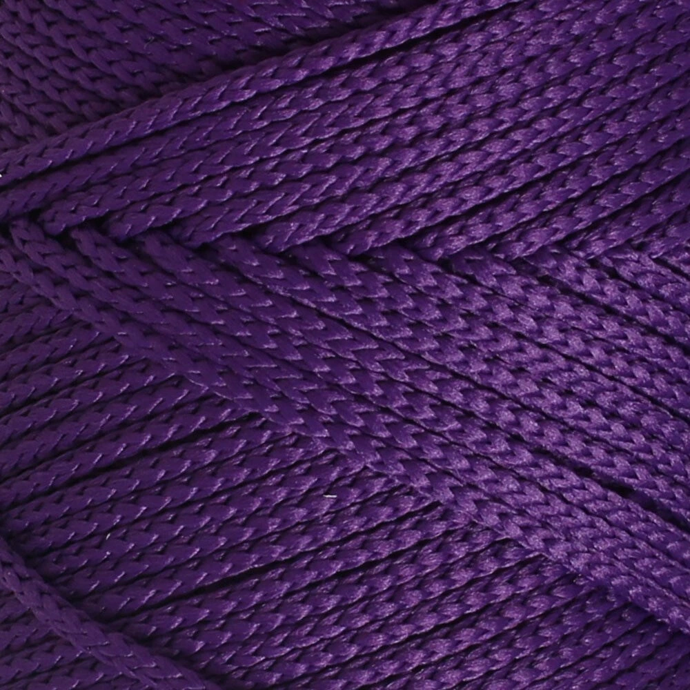 Loren Polyester Soft Macrame Koyu Mor El Örgü İpi - Lm037 - 34442