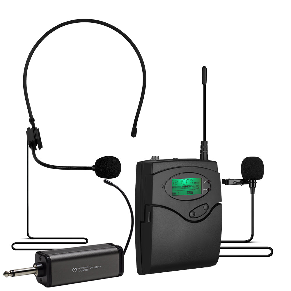 Magicvoice Mv-1303y UHF 1 ошейник + 1 гарнитура беспроводной беспроводной микрофон 