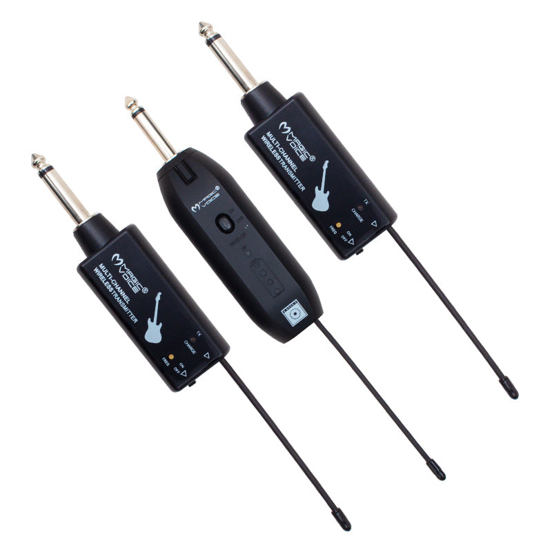 Комплект из трёх беспроводных микрофонов гитарного типа Magicvoice Mv-19590 UHF 