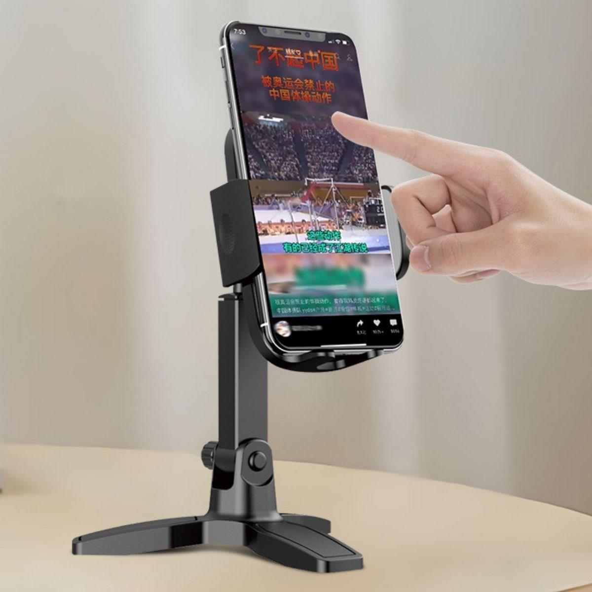 Настольная подставка для телефона с вращающейся на 360 градусов головкой и штативом (4620)