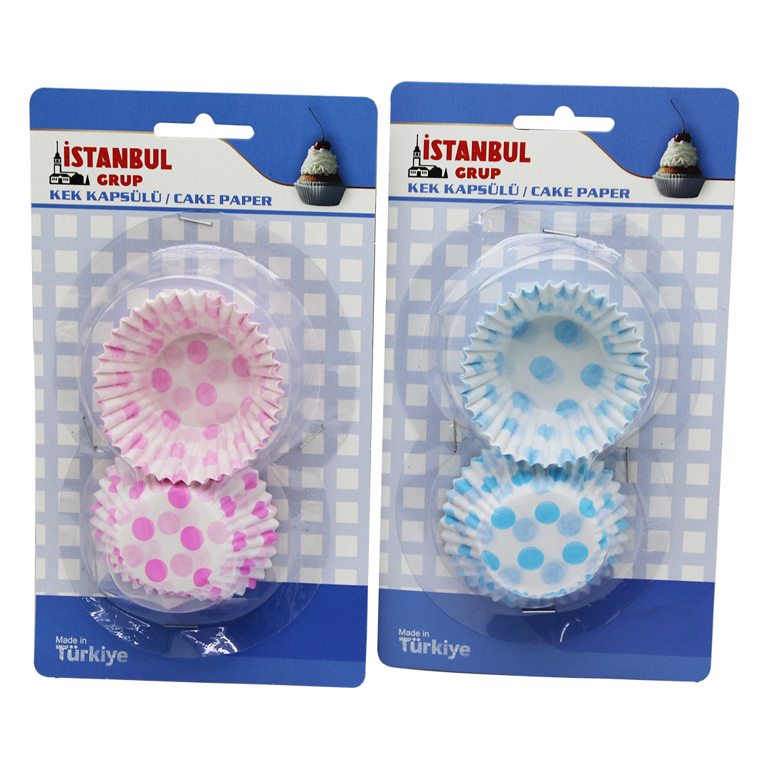 MAVİ KARTELA - ORTA MUFFİN KAĞIT KEK KAPSÜLÜ