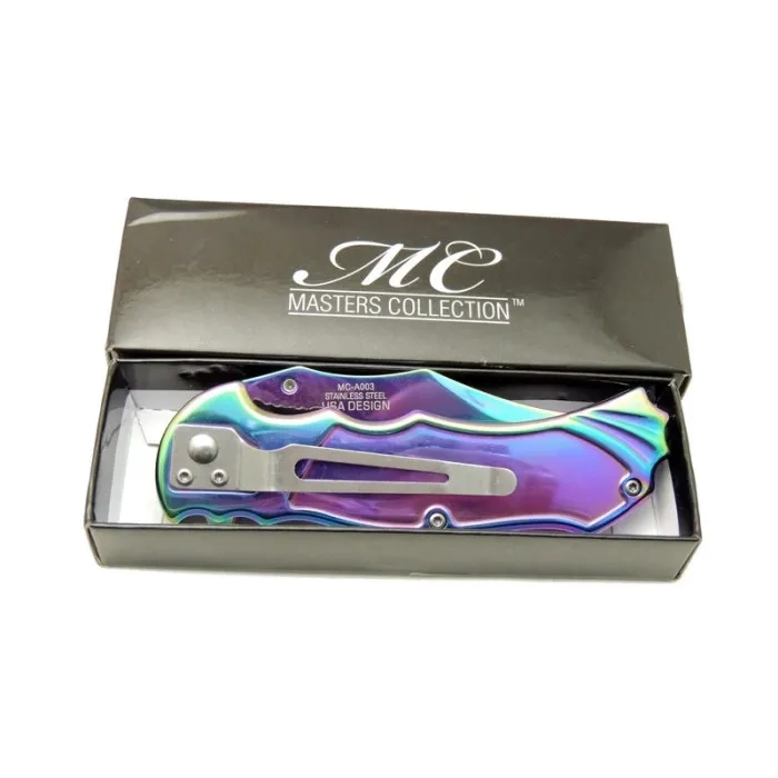 Mc Masters Collection 20 Cm Kamp / Outdoor Çakı  - Yarı Otomatik, Kemerlikli, Kutulu