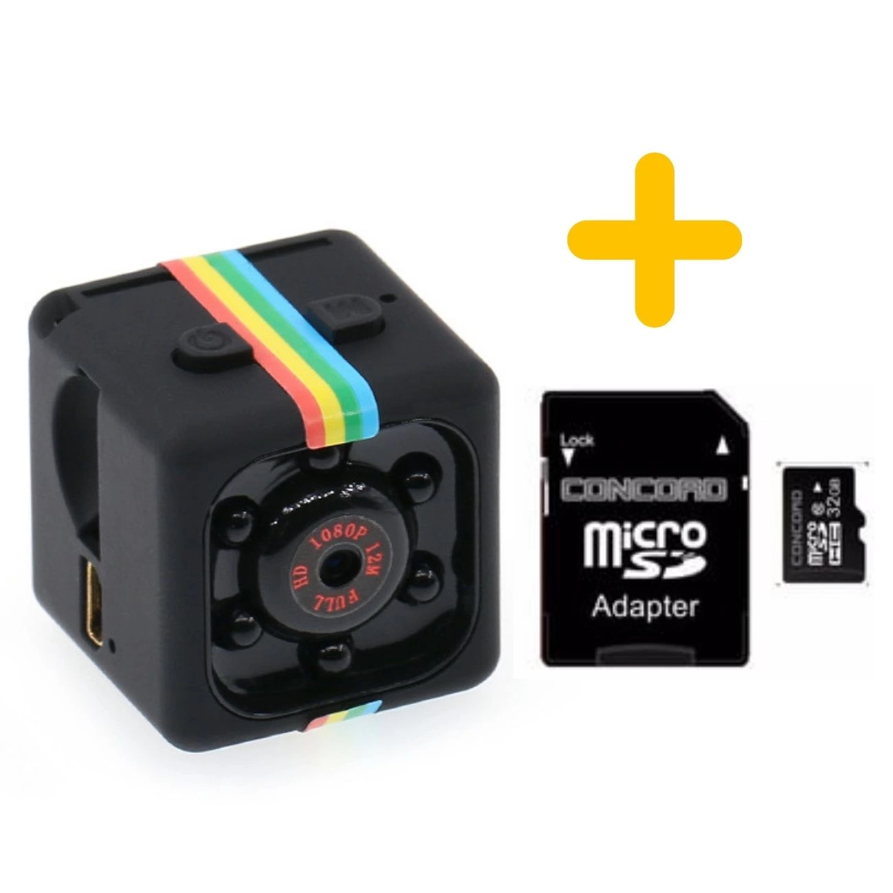 Mini SQ11 Kamera Full Hd Mikro Araç Kamerası Gece Görüşlü Taşınabilir Güvenlik Kaydedici 32gb Hafız