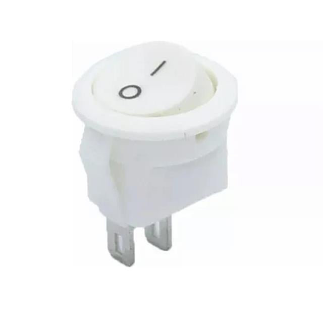 Mini Yuvarlak Işıksız ON-OFF Beyaz Anahtar IC-134E