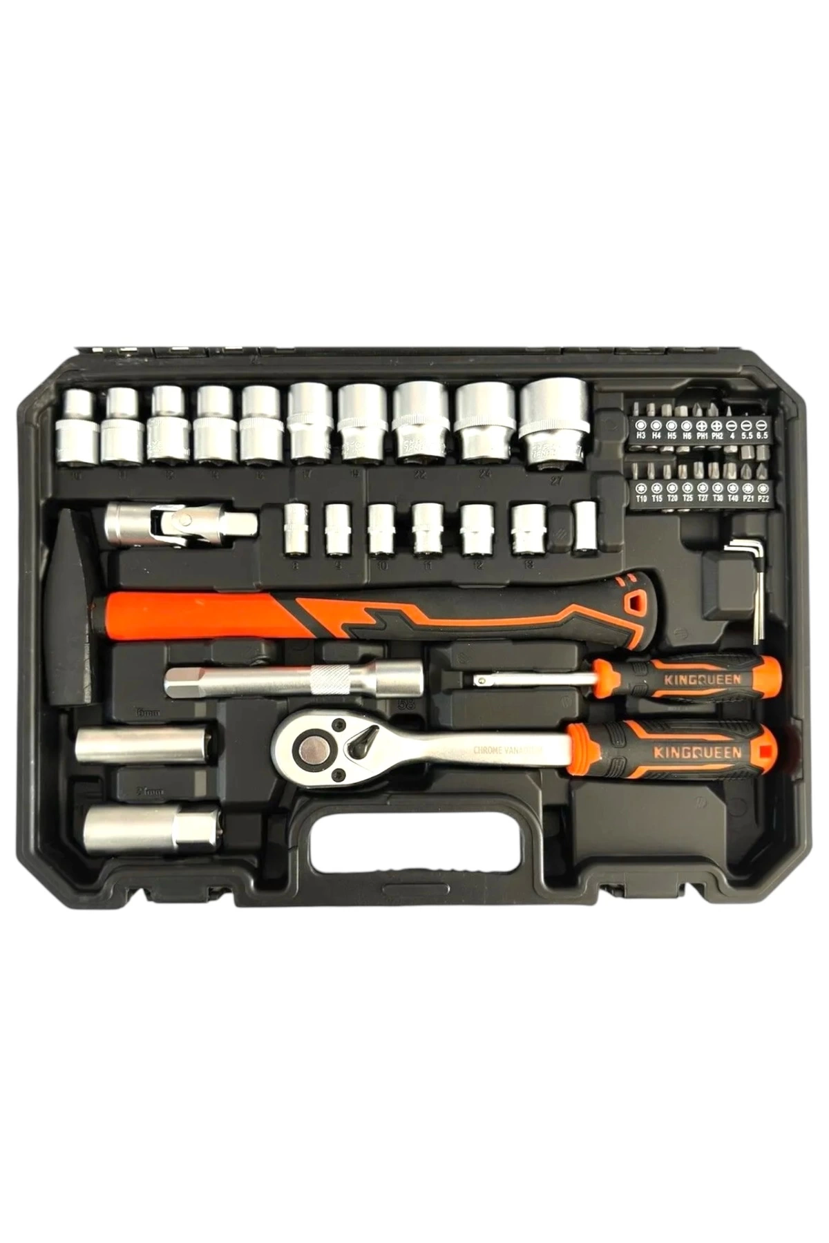 Model 58 Parça Lokma Anahtar Takımı 1-2 Ve 1-2 El Aletleri Seti 58 Parça