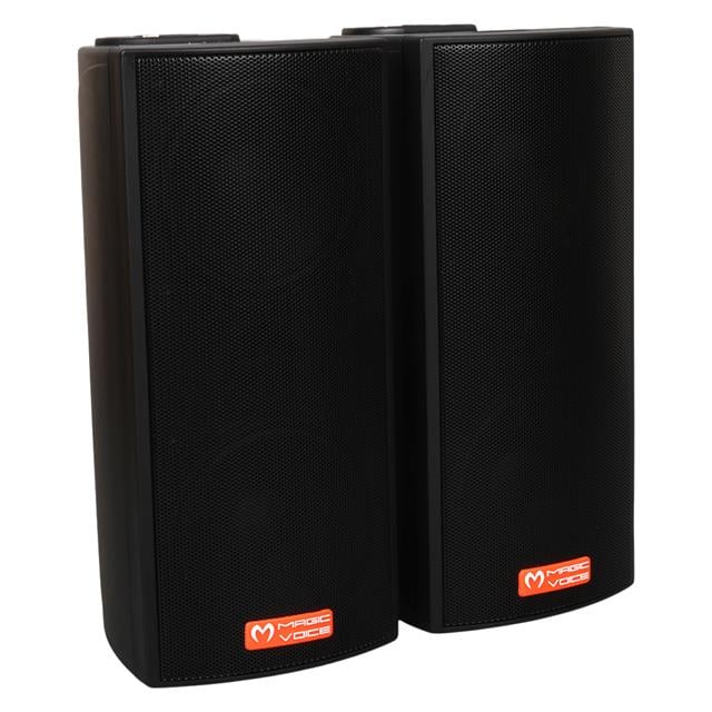 MV-19 2x7.5 CM 40 Watt Komütatörlü Hat Trafolu Siyah Sütun Hoparlör