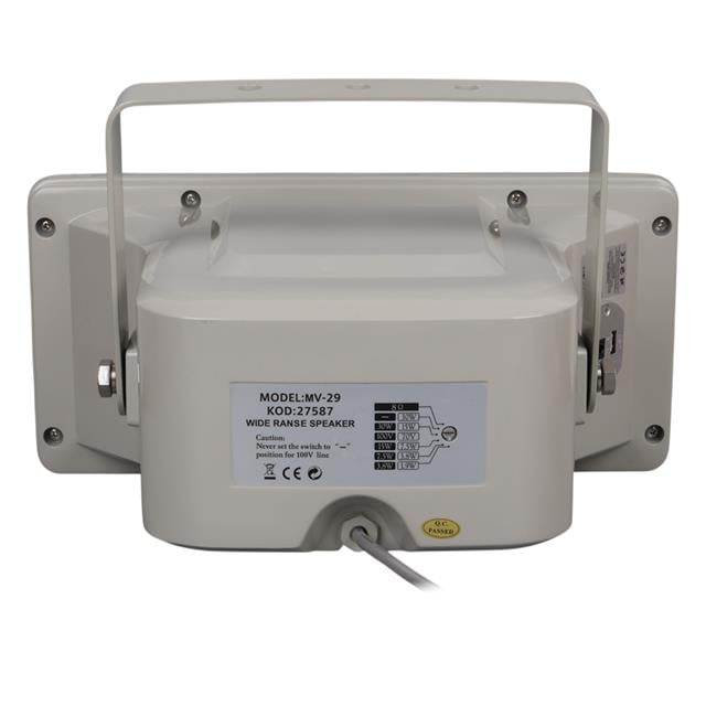 MV-29 13 CM 30 Watt Komütatörlü Hat Trafolu Gri Horn Sütun Hoparlör