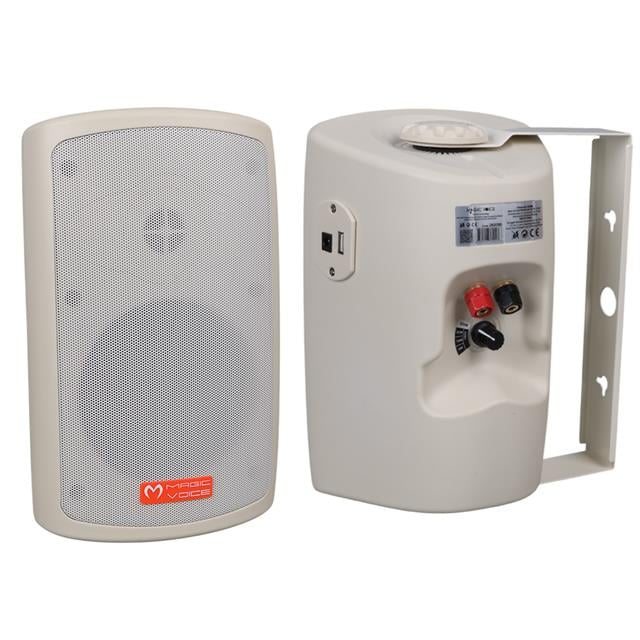 MV-36 11 CM 50 Watt Komütatörlü Hat Trafolu Krem Beyaz Sütun Hoparlör