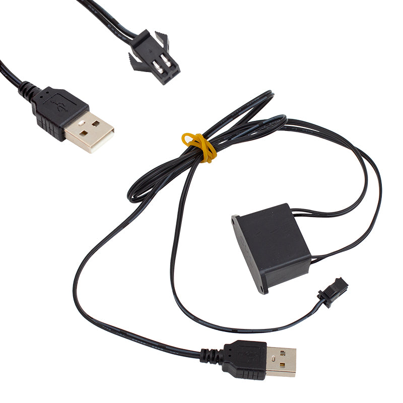 Неоново-красный шнур длиной 5 метров с USB-адаптером 5 В 