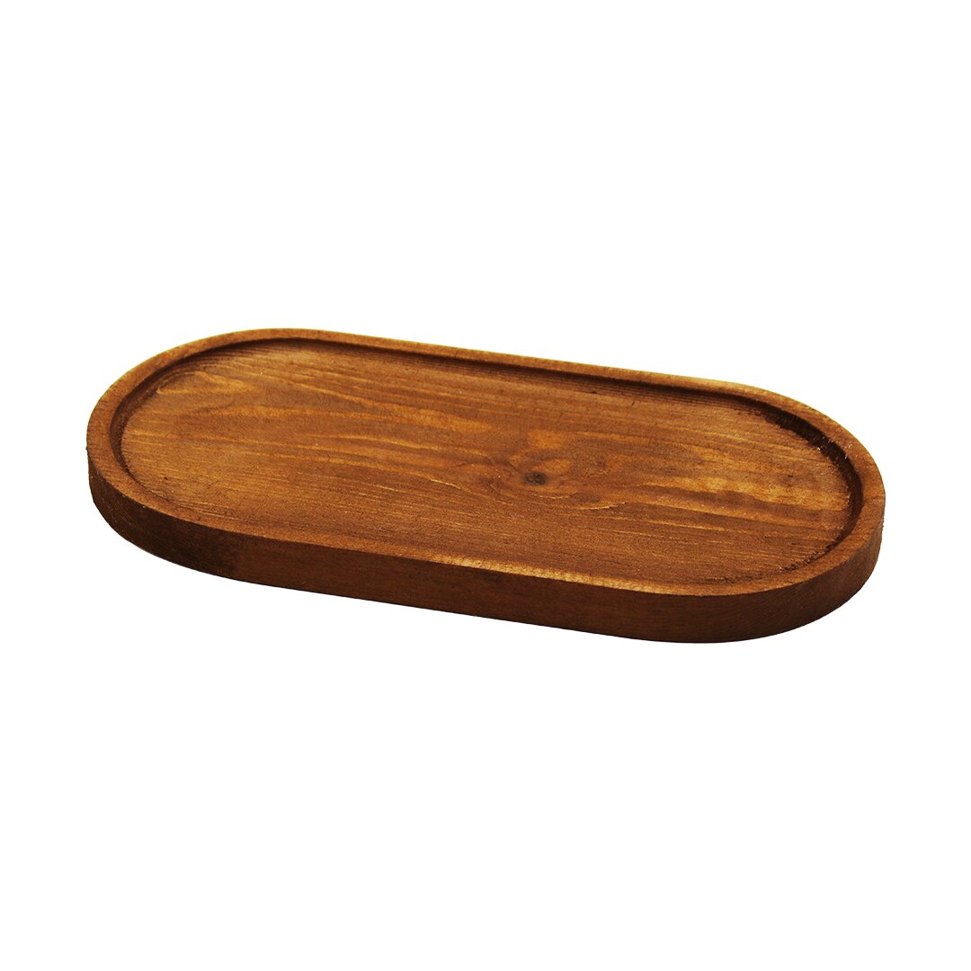 OVAL   KOYU RENK=KAHVERENGİ  AHŞAP YAĞDANLIK ALTLIK  25X12.5CM