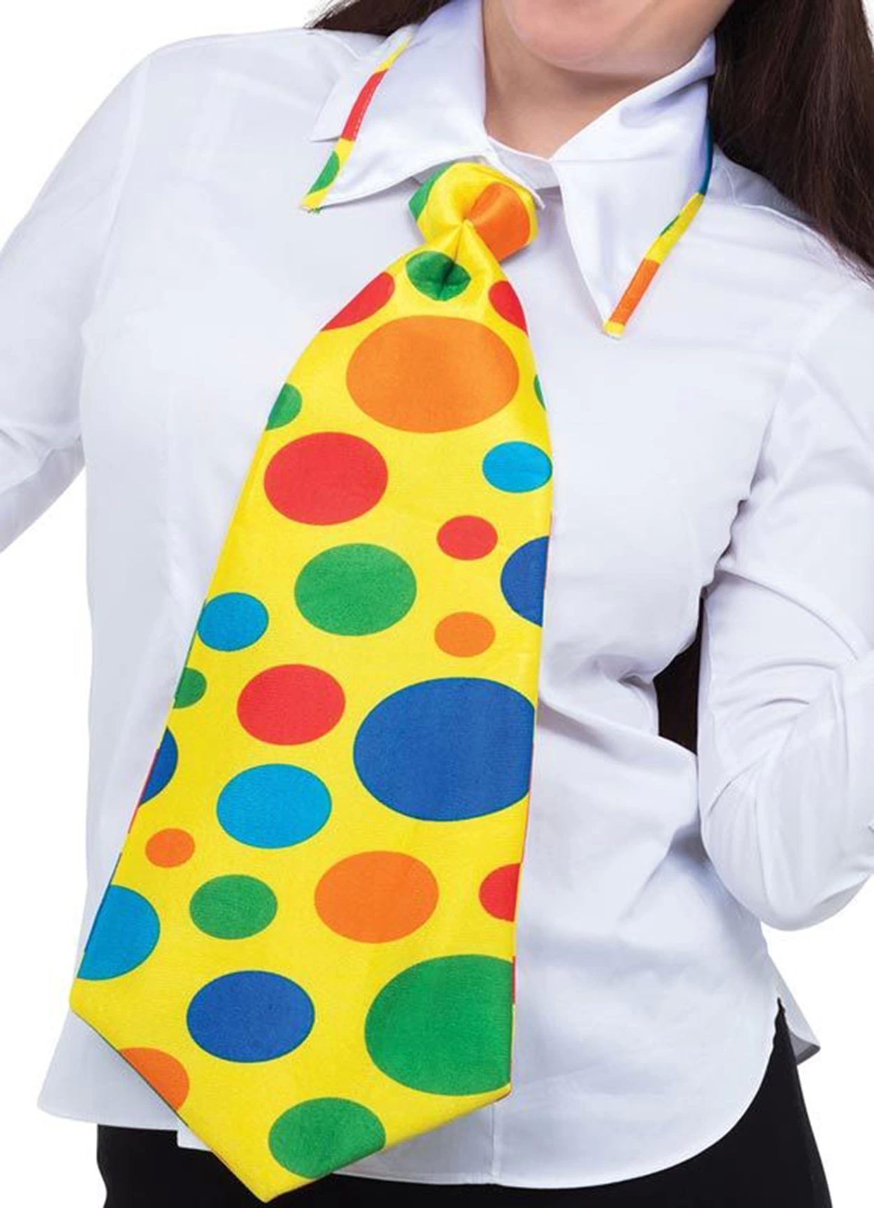 Palyaço Kravatı Lastikli Geniş Kesim 17x37 Cm