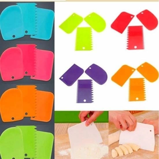 Pasta Hamur Şekillendirici Spatula Kesici Kazıyıcı Dekoratör Set