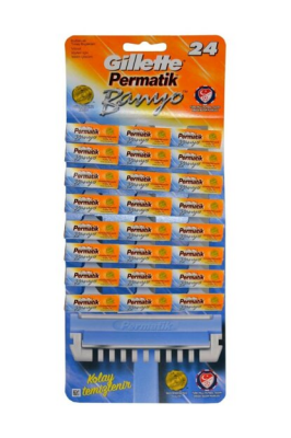PERMATİK BANYO SAPLI JİLET KARTELA 48 PARÇA