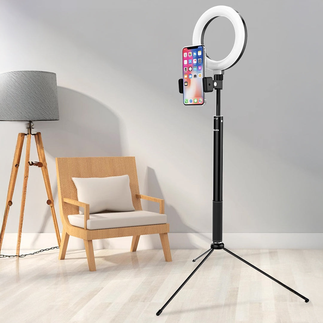 Штатив-штатив Philips DLK3621N/93 2-в-1 для видеосъемки Youtube-TikTok, селфи, студийного макияжа 