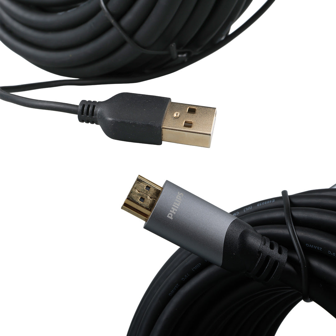 Кабель питания Philips Swl6122b/93, 15 метров, 4K, 60 Гц, USB, HDMI-кабель 