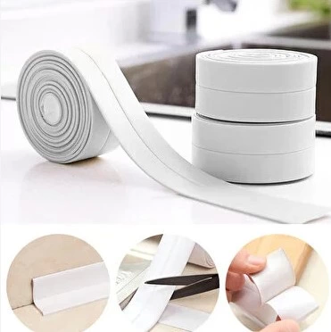 Pratik Beyaz Su Sızdırmaz Lavabo Kenar Bandı