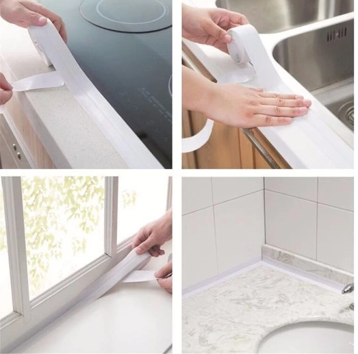 Pratik Beyaz Su Sızdırmaz Lavabo Kenar Bandı